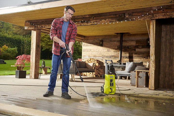 RYOBI 1800 W Elektro-Hochdruckreiniger RY140PWA-P, 140 bar Druck, 420 l/h Födermenge, 40° Wassertemp
