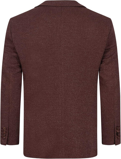Indumentum Herren Sakko Blazer IJS-101 M Weinrot, M Weinrot