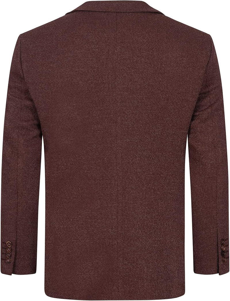 Indumentum Herren Sakko Blazer IJS-101 M Weinrot, M Weinrot