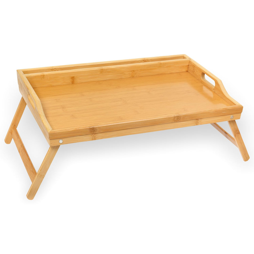 Schramm Rocco e.K. Frühstückstablett Bambus Tablett wählbar in 2 Bambustablett klappbar Serviertable