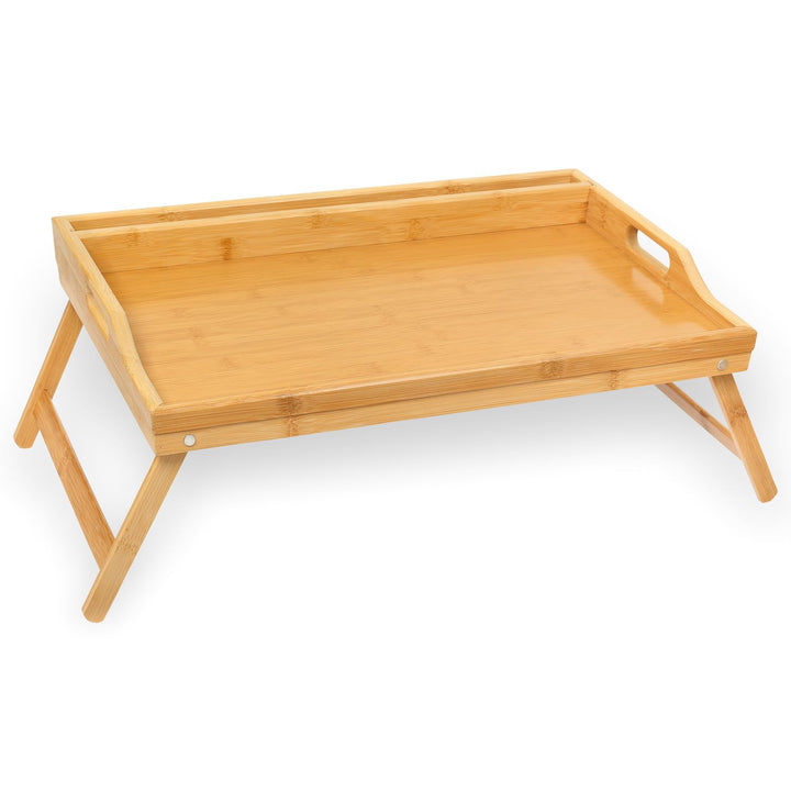 Schramm Rocco e.K. Frühstückstablett Bambus Tablett wählbar in 2 Bambustablett klappbar Serviertable