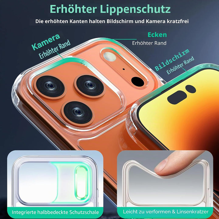 ONES für iPhone 17 Pro Max Ultradünn Hülle, Militärnorm Schutz HandyHülle, Vergilbungsbeständig Krat