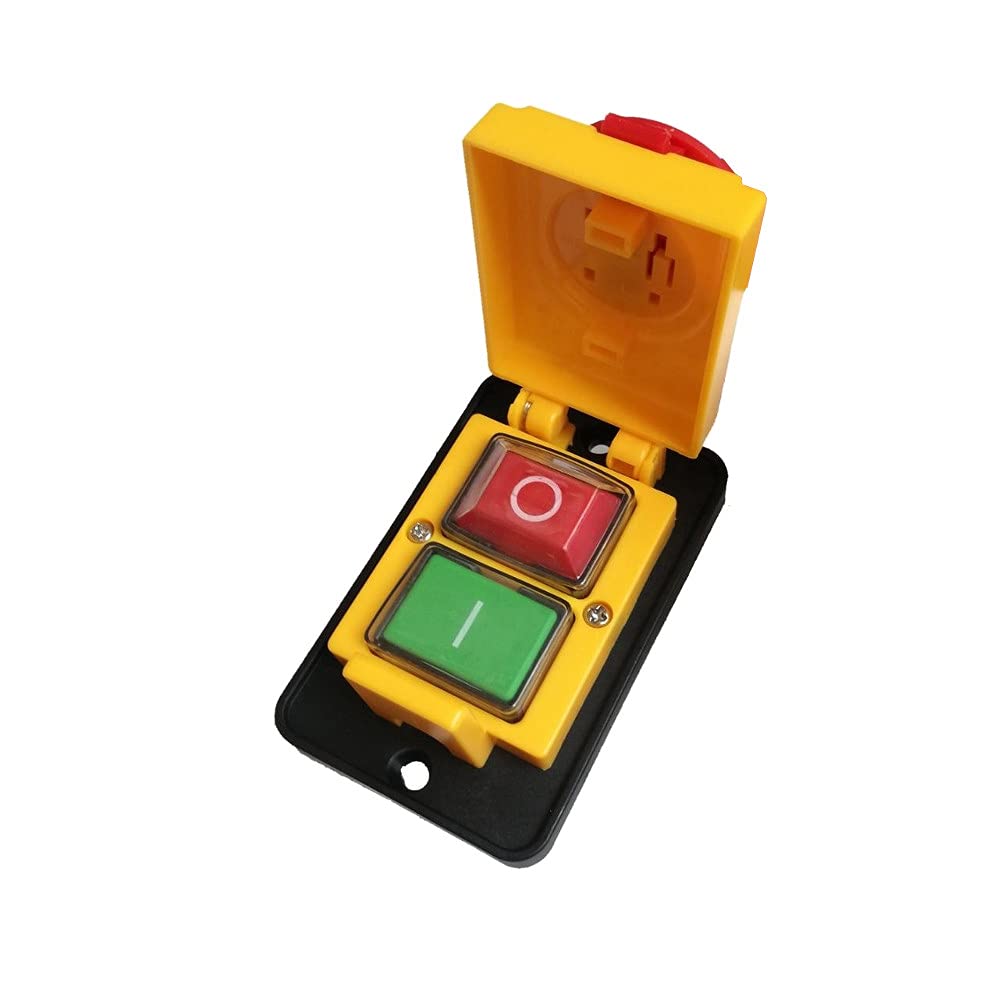 Trade-Shop Maschinen Elektro Ein-Aus-Schalter Hauptschalter 16A 250V für Kreissäge Bandsäge Tischboh