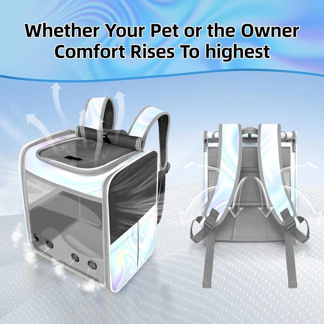 SWIHELP Katzenrucksack Pet Carrier Rucksack für kleine Katzen und Hunde, Hundetragerucksack mit inne