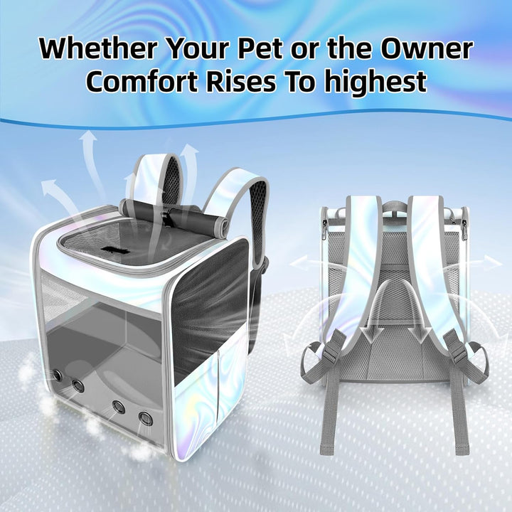 SWIHELP Katzenrucksack Pet Carrier Rucksack für kleine Katzen und Hunde, Hundetragerucksack mit inne