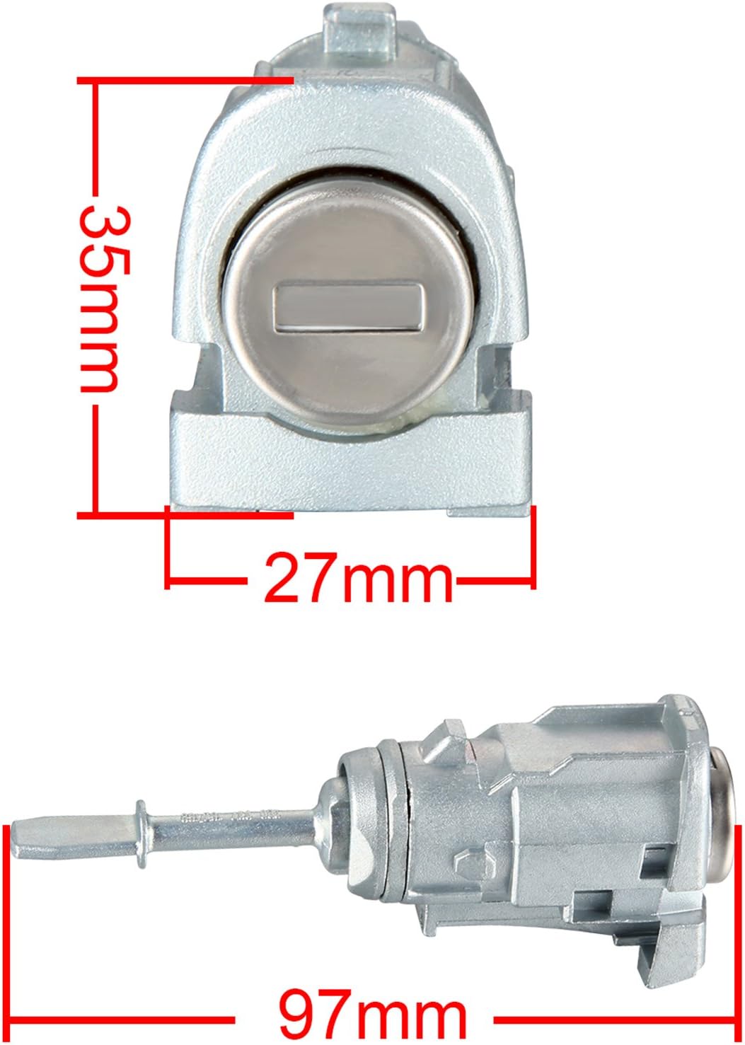 2 x Madlife Garage 3B0837167 Türschloss Schliesszylinder Vorne Links Rechts mit Schlüssel Lupo 6X1 6