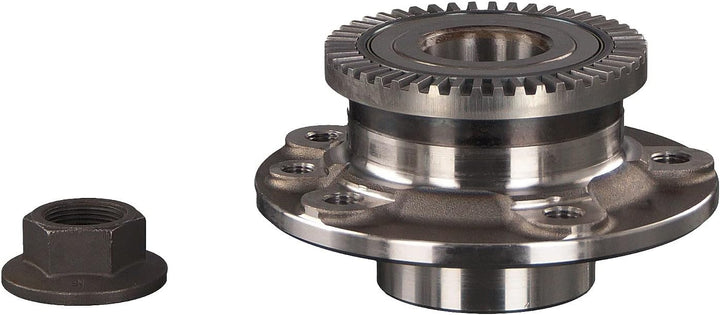 febi bilstein 06167 Radlagersatz mit Radnabe, ABS-Impulsring und Achsmutter , 1 Stück