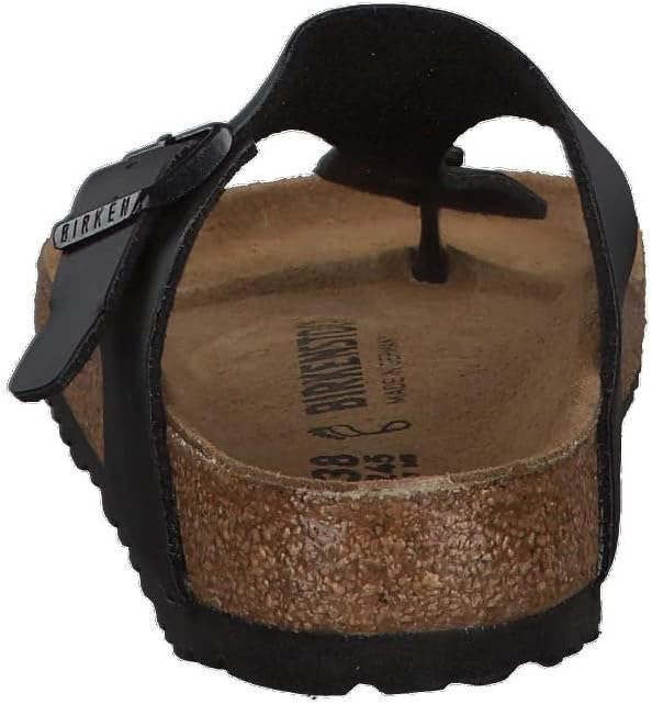 Birkenstock Classic Gizeh Birko-Flor Unisex-Erwachsene Zehentrenner 38 EU Schwarz, 38 EU Schwarz