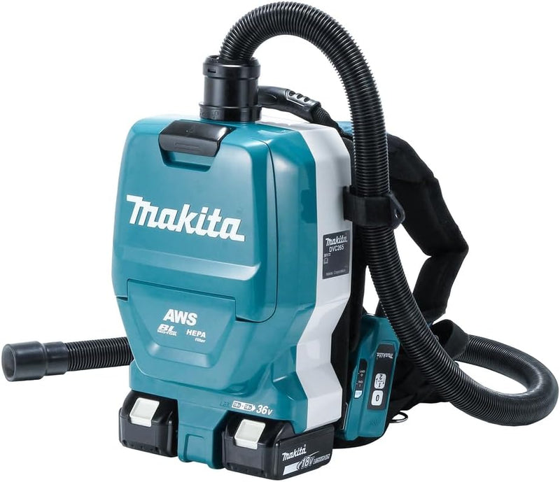 Makita DVC265ZXU, Rucksackstaubsauger 2x18V (ohne Akku ohne Ladegerät), Farbe, Size, único