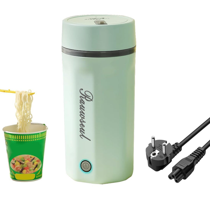 Elektrischer Reise-Wasserkocher 500ml, Tragbarer Mini-Wärmebecher, 3-in-1, Mini-Thermoskanne 304, Ge
