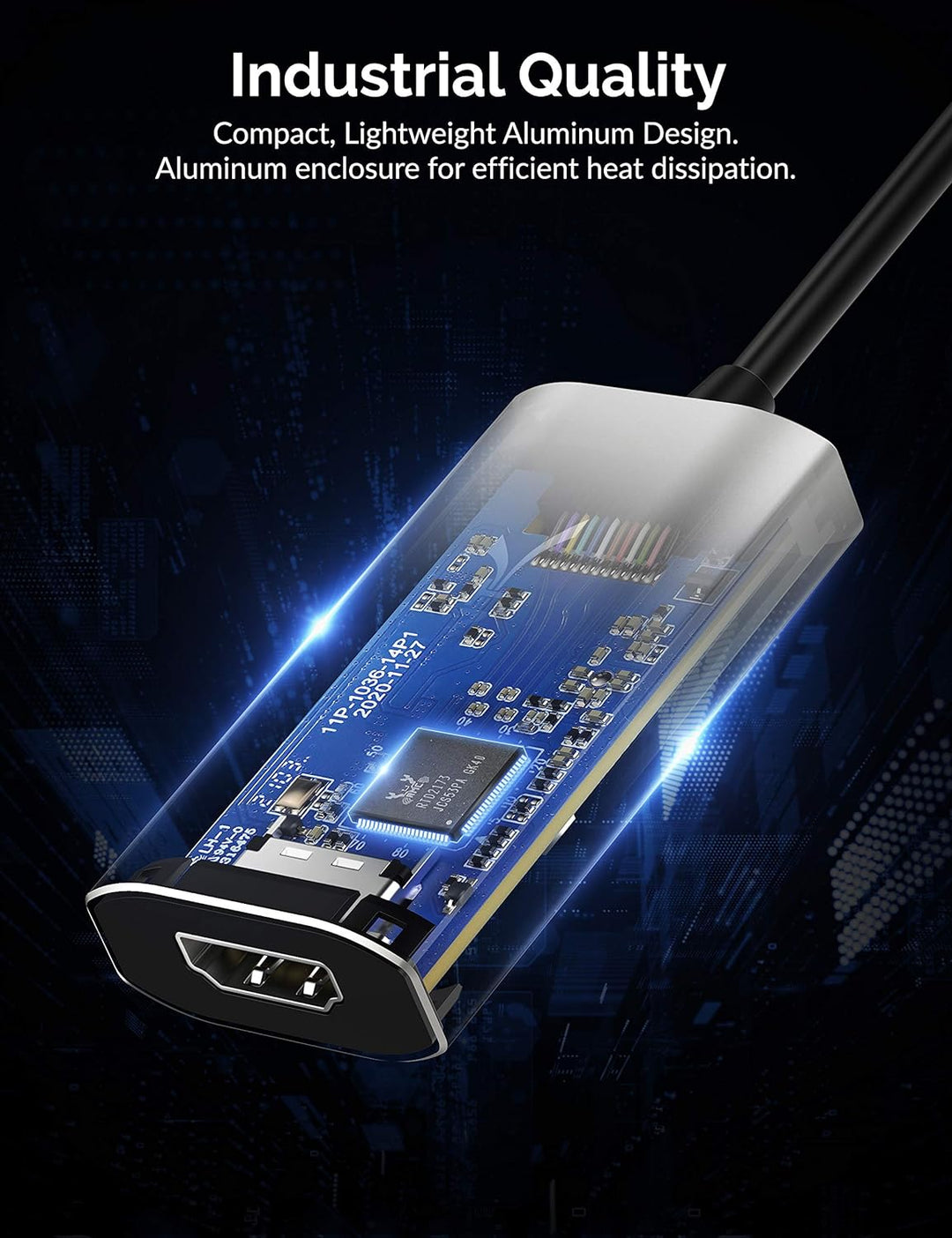 Sabrent USB C auf HDMI Adapter, 8K@60Hz 4K@120Hz UHD HDR High Speed, Typ C zu HDMI 2.1 Splitter Konv