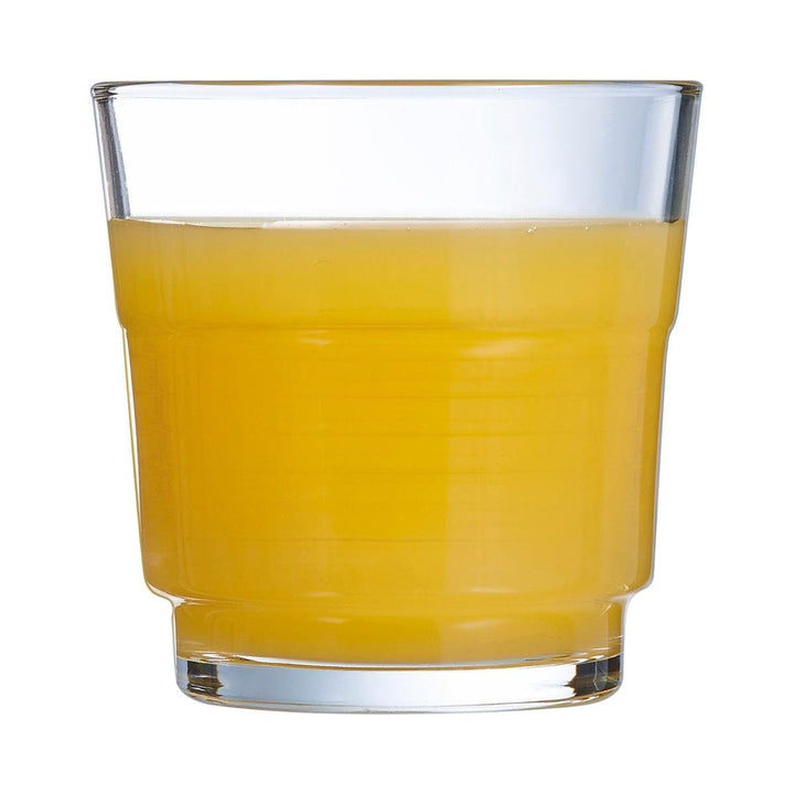 Arcoroc ARC 58057 Spirale Trinkglas, Wasserglas, Saftglas, 250ml, Glas, transparent, 6 Stück, 250ml