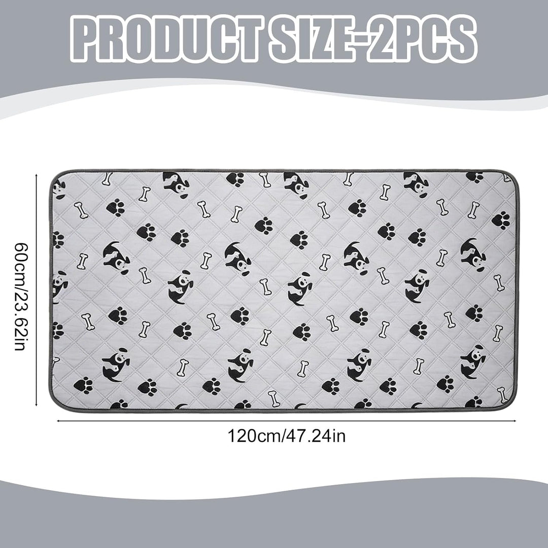 2 Stück PIPI Pads für Meerschweinchen, 120x60cm wasserdichte PIPI Pads Meerschweinchen, Waschbar Hau