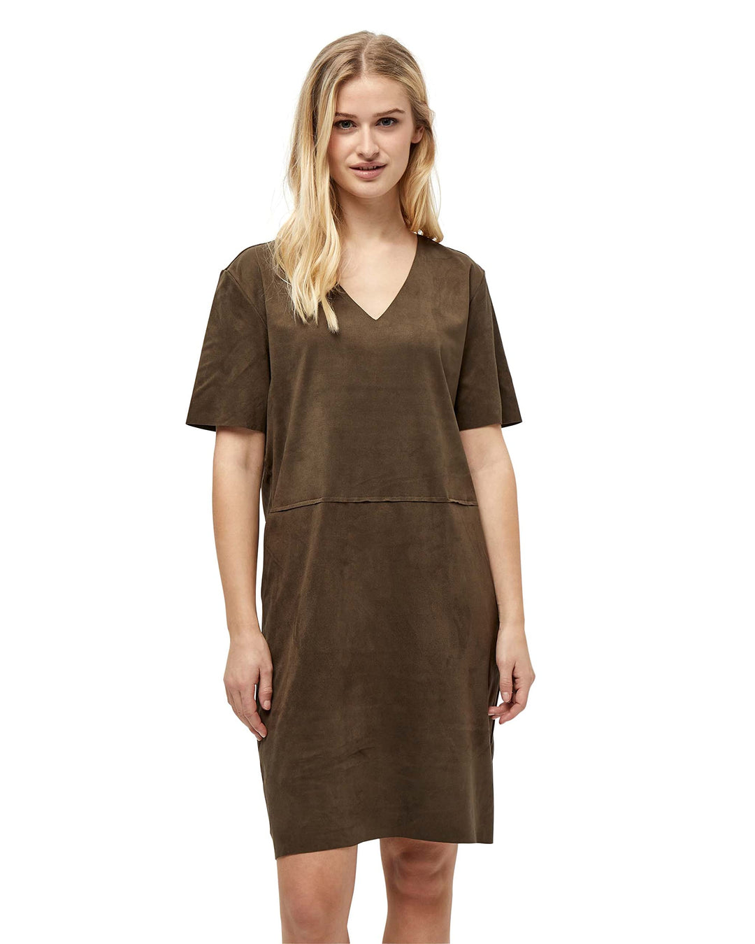 Desires Damen Erisa Kleid mit V-Ausschnitt M 3655 Beluga Green, M 3655 Beluga Green