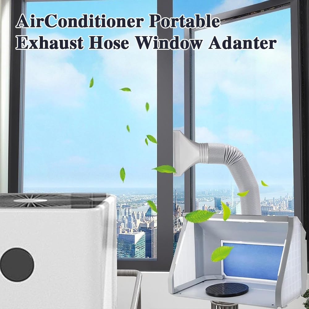 Klimaanlage Abluftschlauch Adapter Flach, Abluftschlauch Klimagerät Adapter 130mm/150mm für Fenster,