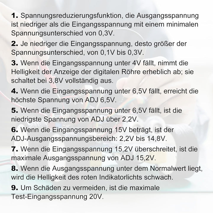 PEMENOL DIY Löt Bausatz Steckbrett Netzteil Elektronik Bausatz Power Supply Modul Elektronische Proj