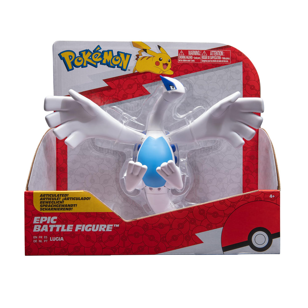 Pokémon PKW0183 - Epic Figure Lugia, offizielle bewegliche Figur, 30 cm, Lugia