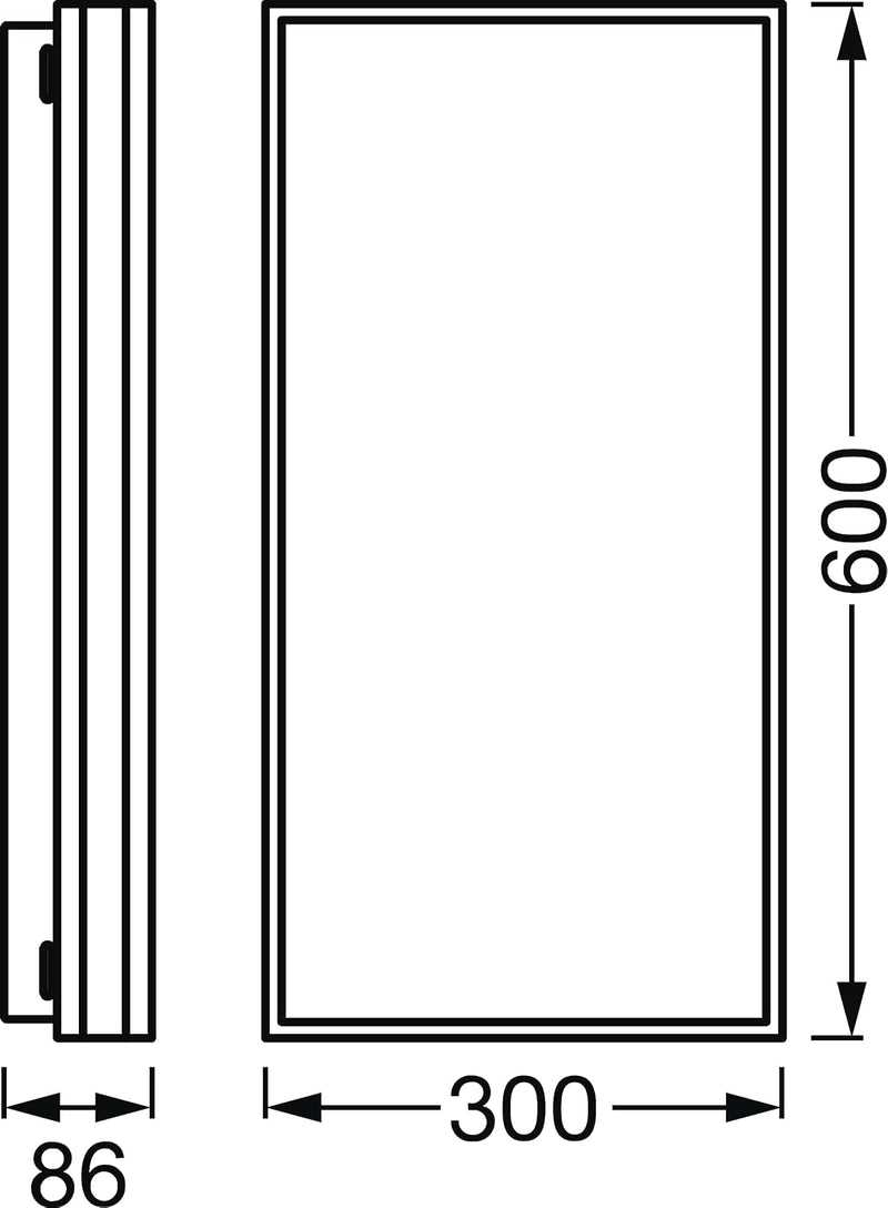 LEDVANCE ORBIS MAGNET SMART+ Wi-Fi 60x30cm, dimmbare LED Deckenleuchte für den Innenbereich, 42W, Fa