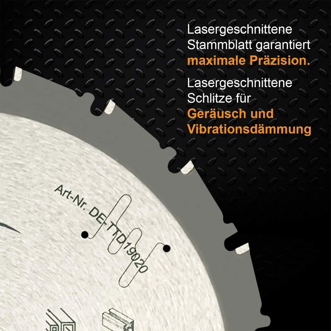TWIN-TOWN HM Multifunktions-Kreissägeblatt 190 x 30 mm Z20 ist ideal zum Sägen von Holz, Stahl, Alum