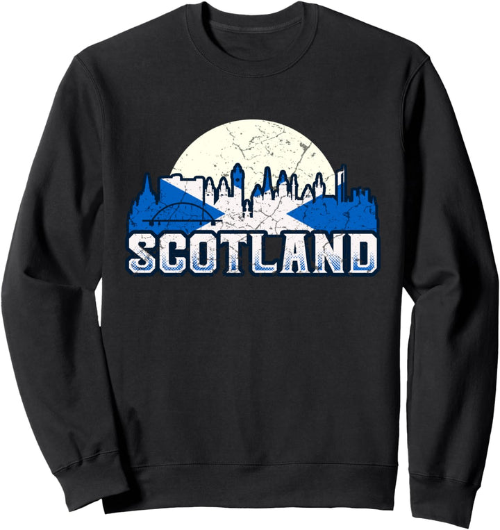 Schottland Flagge Schottisches Wappen Dudelsack Urlaub Land Sweatshirt