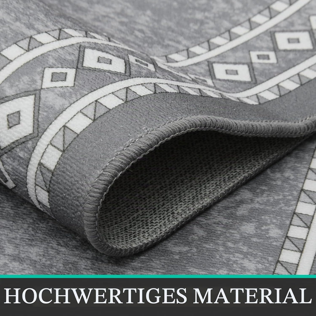 Enyhom Lang Teppich Läufer 66 x 240 cm Waschbar rutschfest Läufer Flur Teppich Küchenläufer dauerhaf