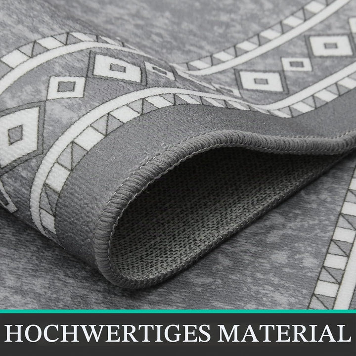 Enyhom Lang Teppich Läufer 66 x 240 cm Waschbar rutschfest Läufer Flur Teppich Küchenläufer dauerhaf