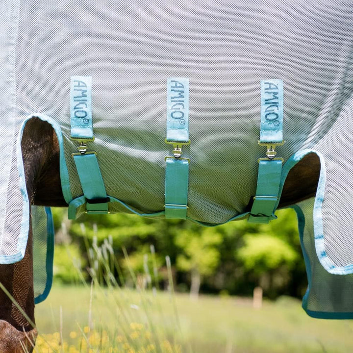 Insekten-/Sommerdecke für Pferde Horseware AmEco 125 cm / 5'9 Silver/Sky Blue, 125 cm / 5'9 Silver/S