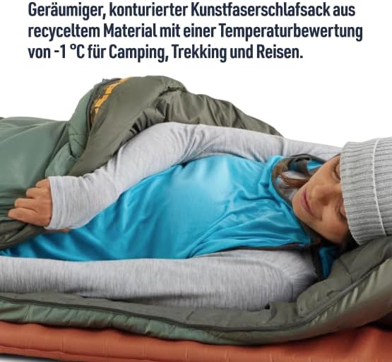 SEA TO SUMMIT - Boab Schlafsack aus Kunstfaser (–1 °C) - Rechteckig - Durchgehender Reissverschluss