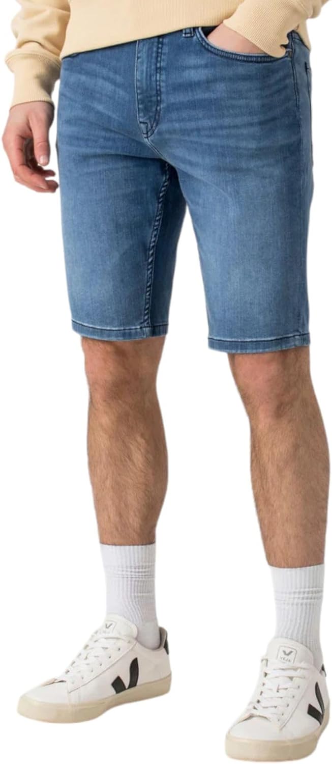 BOSS Herren Delaware Bc-c Jeans_Shorts 29 Turquoise/Aqua443, 29 Turquoise/Aqua443
