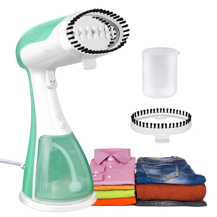 Dampfglätter, 1500W Starker Dampfbügeleisen, 300ml Steamer Wassertank Dampfbürste Faltenentferner fü