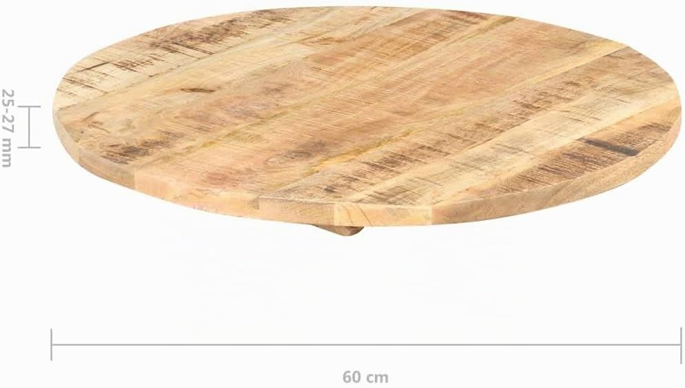 vidaXL Mangoholz Massiv Tischplatte Massivholzplatte Holzplatte Ersatztischplatte Holz Platte für Es