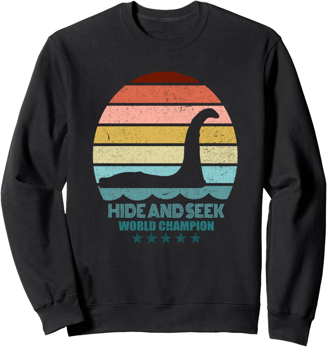 Nessie Hide And Seek - Lochness Monster Sweatshirt