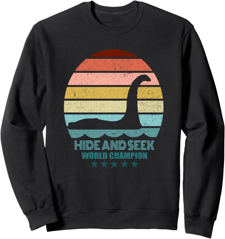 Nessie Hide And Seek - Lochness Monster Sweatshirt