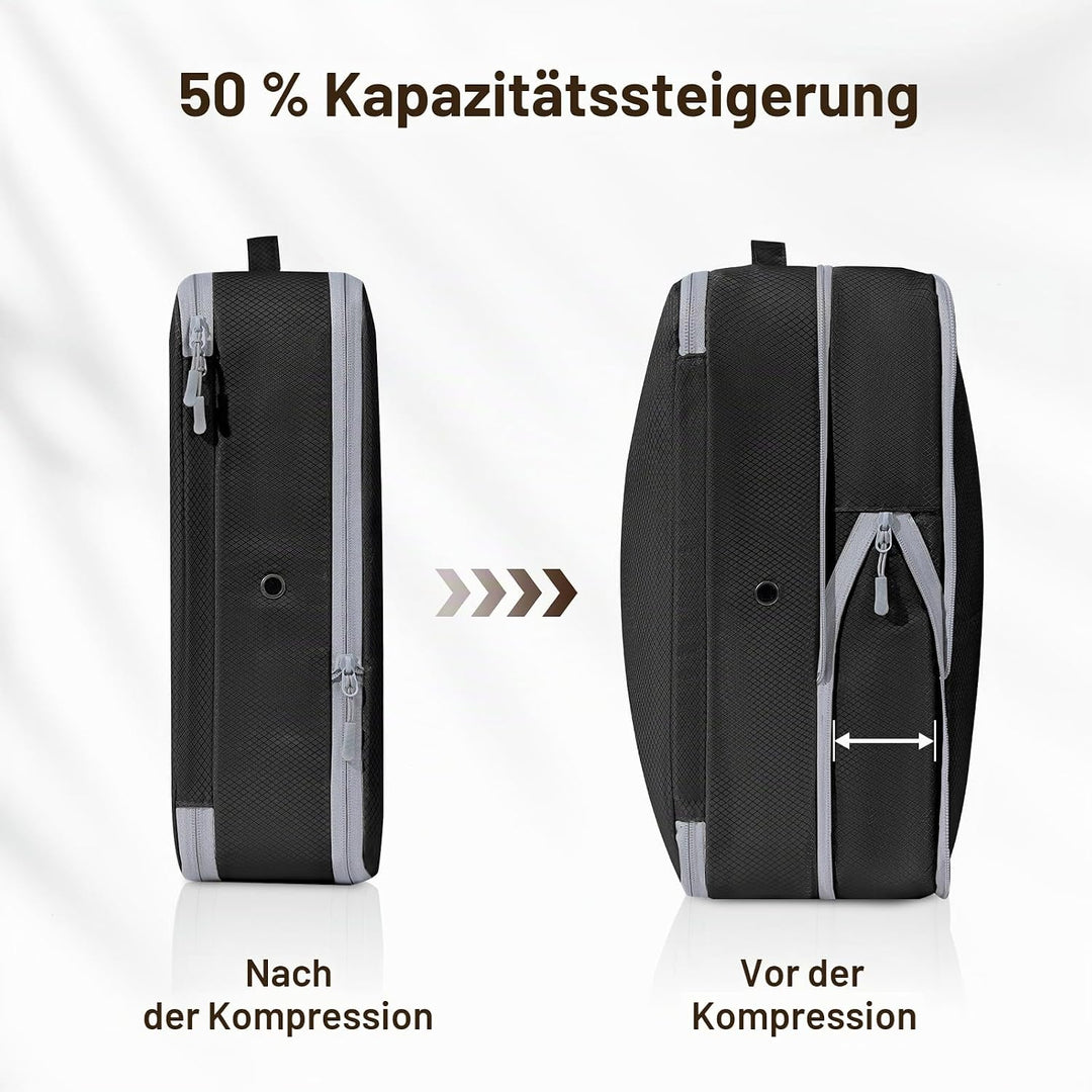 DIMJ Selbstkomprimierender Organizer - Bettwäsche Aufbewahrung, Packing Cubes Compression Bettdecken