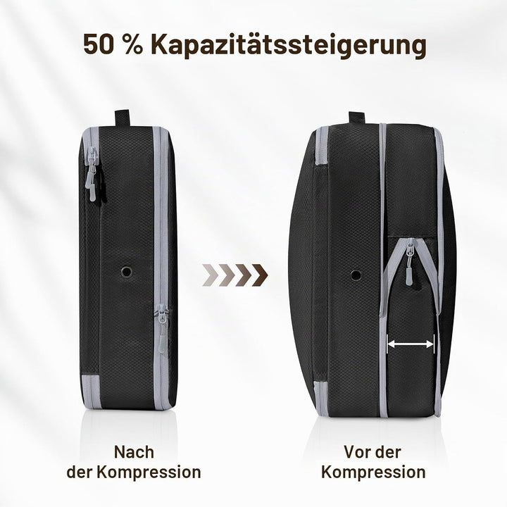 DIMJ Selbstkomprimierender Organizer - Bettwäsche Aufbewahrung, Packing Cubes Compression Bettdecken