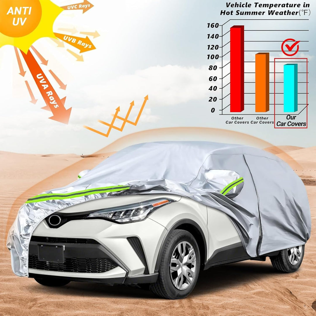 Autoabdeckung Outdoor Wasserdicht Passend für 2016-2025 Toyota C-HR 5-Door SUV, Sommer Vollgarage Au