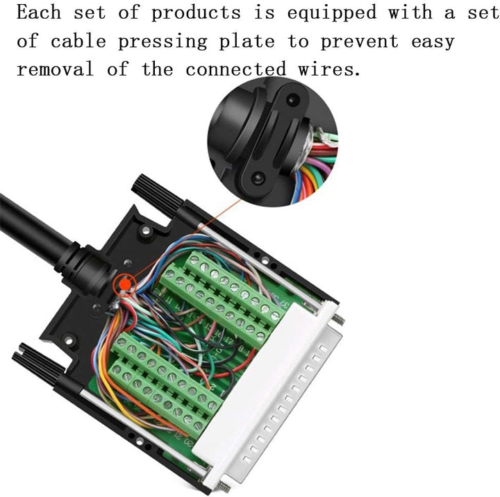 PENGLIN Thinner DB37 Solderless RS232 D-SUB Serial to 37-pin Port Terminal Buchse Adapterverbinder B