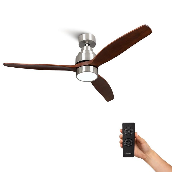 Mellerware - Deckenventilator mit Fernbedienung Brizy Bright | 45 W | 6 Geschwindigkeiten | Ultra le