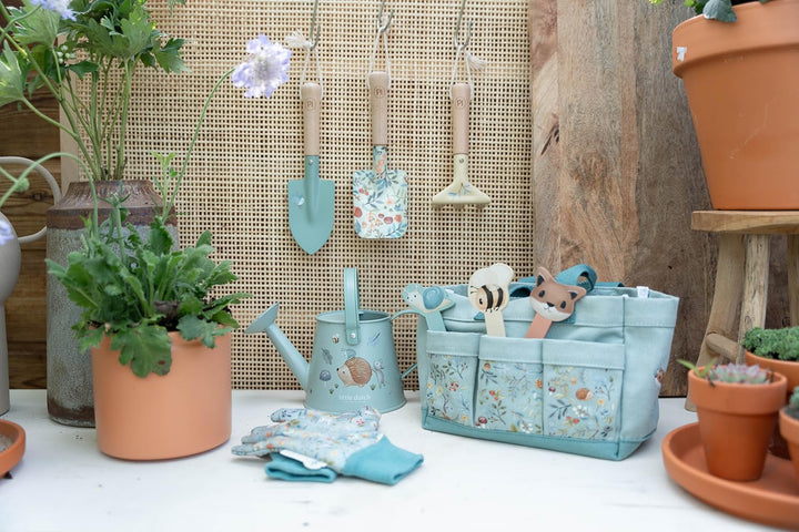 Little Dutch 9114 Gartengeräte Set für Kinder inklusive Tasche 10-teilig - Forest Friends