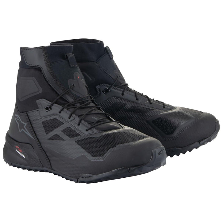 Alpinestars BOOTS CR-1 BLACK/DARK GRAY 9 Schwarz 42 EU, Schwarz 42 EU