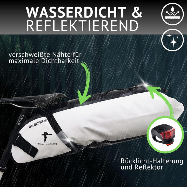 Red Loon Fahrrad Satteltasche Fahrradsitz Tasche Backloader Bike Packing - 15Ltr - wasserdicht reiss
