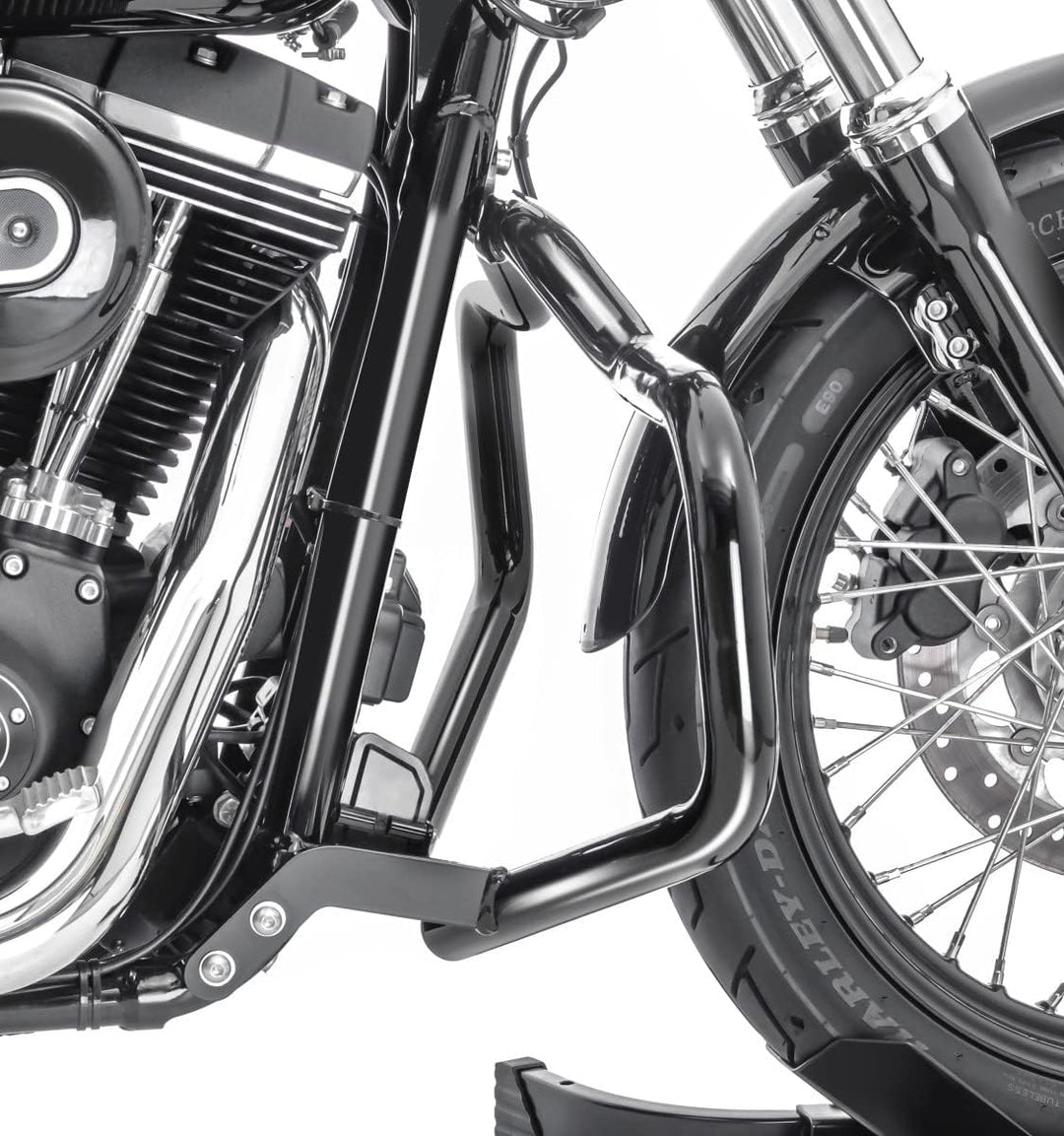 Sturzbügel Mustache für Harley Davidson Dyna Wide Glide 06-17 schwarz
