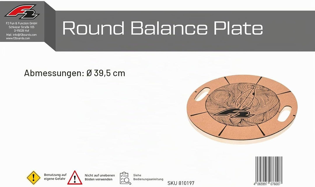 F2 Round Balance Plate Balancier Platte Balance Training