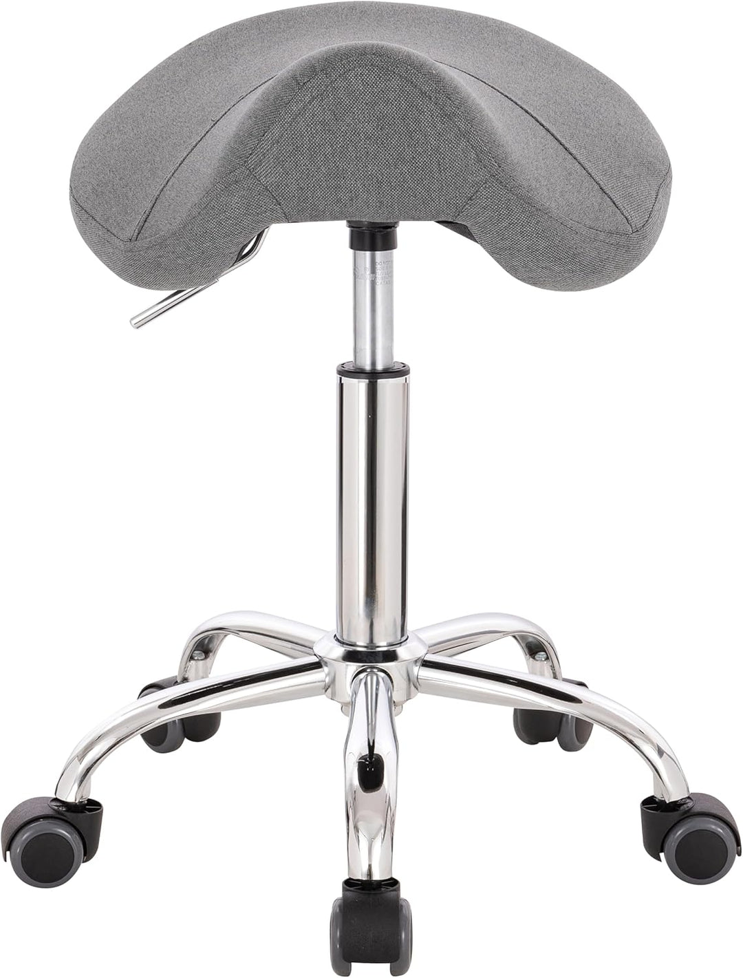 1stuff® Sattelhocker Pony - kompaktes Fusskreuz - gepolsterter Sitz - Höhe bis über 70cm - Rollhocke