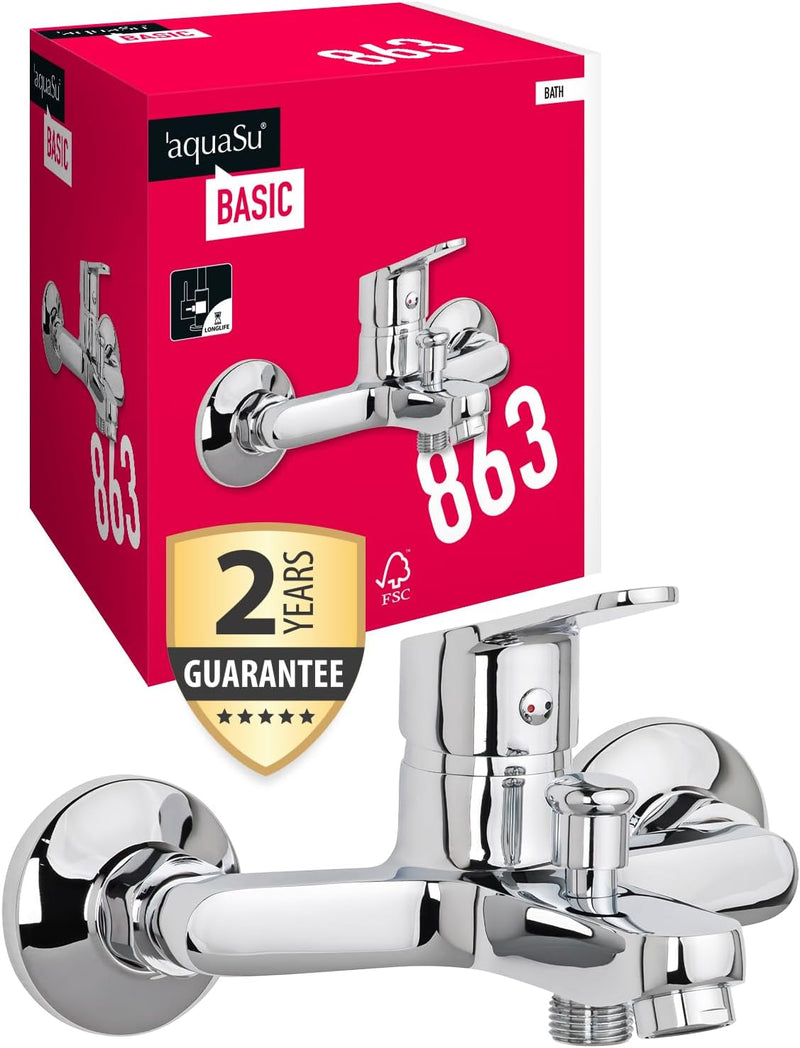 aquaSu® Basic Wannenarmatur 863 mit Umsteller, Typ 1/2 &