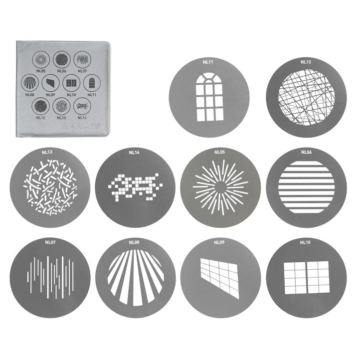 NANLITE GOBO Set 1 für Forza FM Projektor