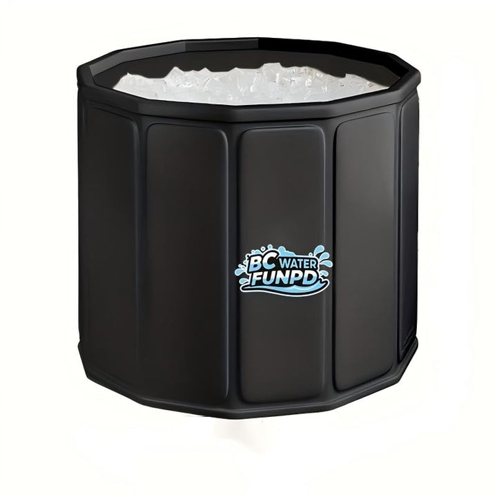 Eisbaden Tonne eistonne - Ø80x65cm Kaltwasser-Planschbecken für Regeneration &amp; Kaltwassertherapie, E