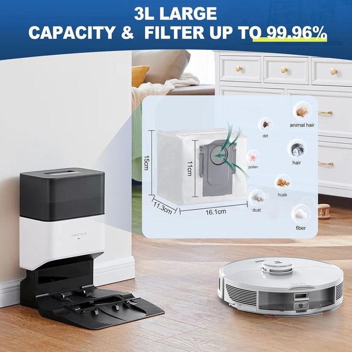 NexHarb 19Pcs Zubehör für Roborock S7 MaxV Ultra/ S7 Pro Ultra/ s7 max Ultra Saugroboter Ersatzteile