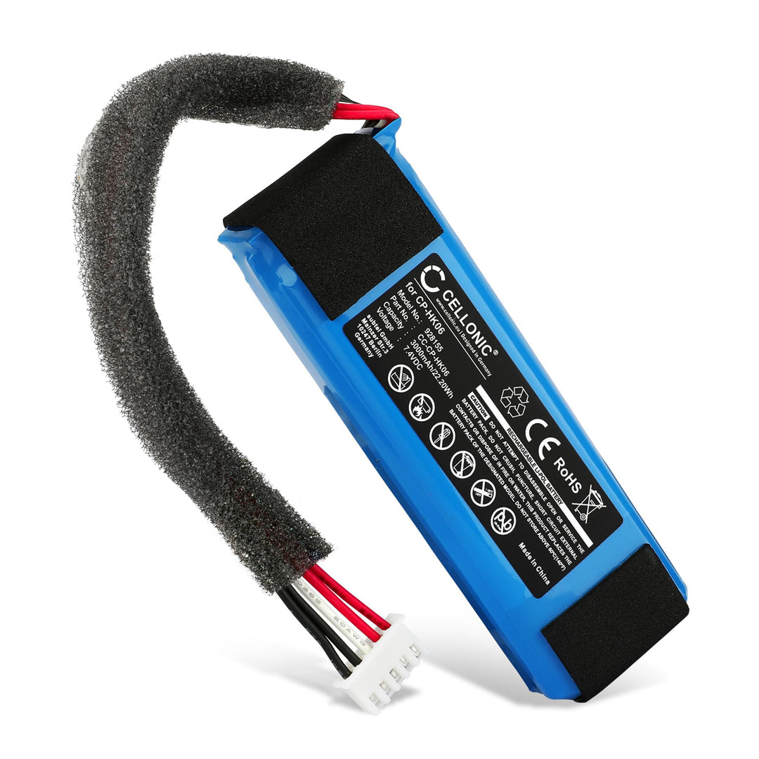 CELLONIC, Lautsprecherakku kompatibel mit Harman Kardon Go Play, Go Play, Go Play Mini (3000mAh, 7.4