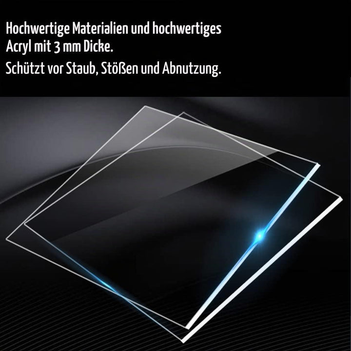 Joody Vitrine aus Acryl, Plexiglas-Boxen mit 2 Ebenen, Vitrine mit Tür für Pop-Figuren, Minifigur, S